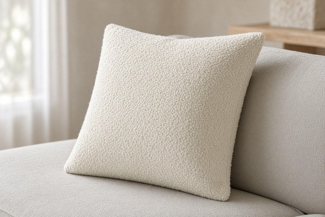 Bouclé Throw Pillow Cover