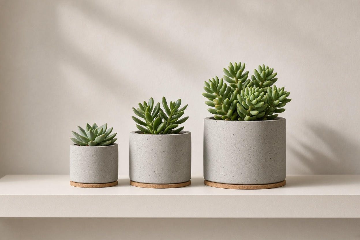 Concrete Planter Set of 3