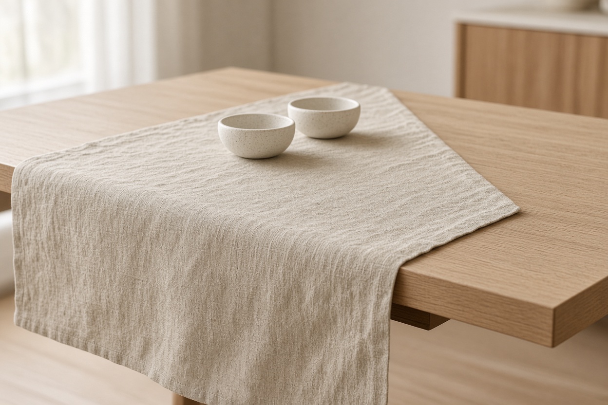 Washed Linen Table Runner