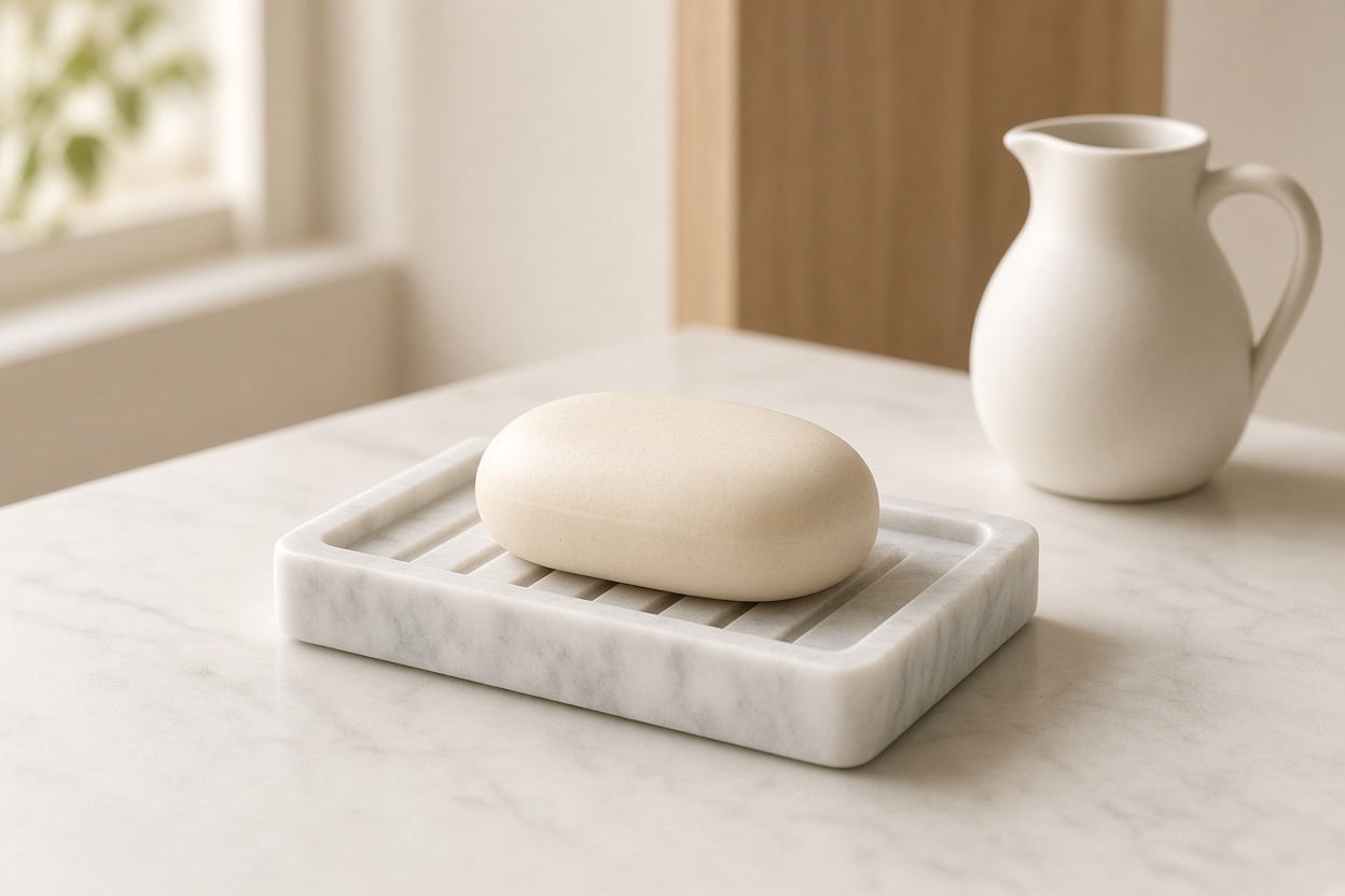 Carrara Marble Soap Dish